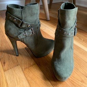 Guess Green Suede Bootie